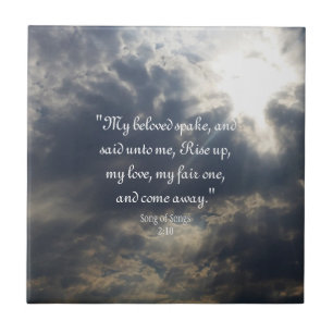 Azulejo Canción de canciones 2:10 mosaico cerámico