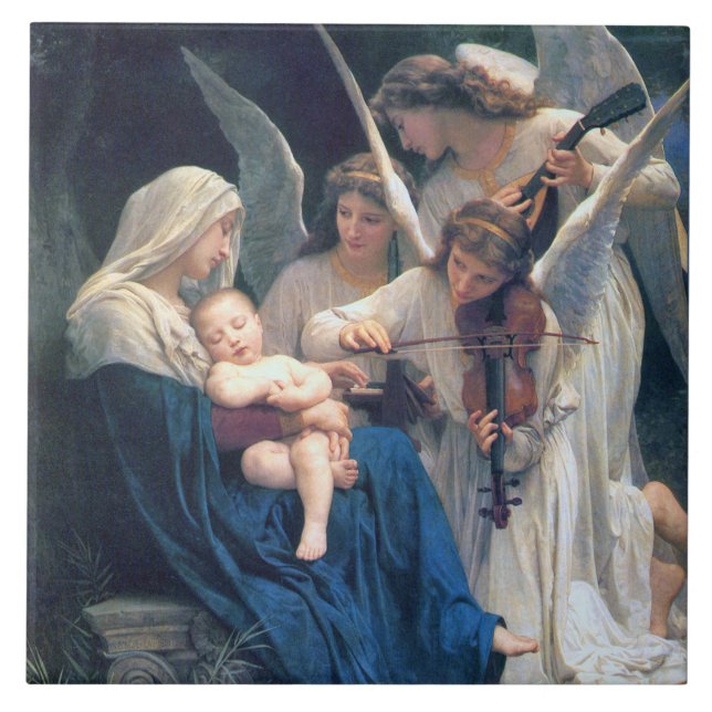 Azulejo Canción del Bello Artes de los ángeles (Frente)