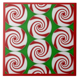Azulejo Candy Cane Basics Peppermint Drop