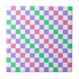 Azulejo Candy shop diagonal checkerboard pattern