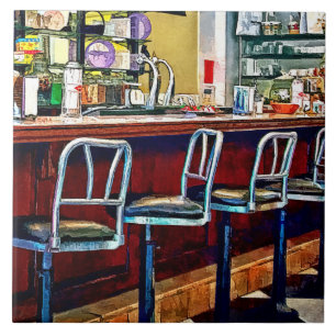 Azulejo Candy Store con Fuente De Soda