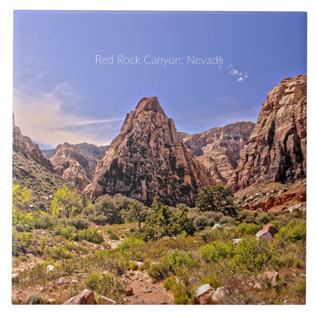 Azulejo Cañón de Rock Rojo, Nevada (Frente)