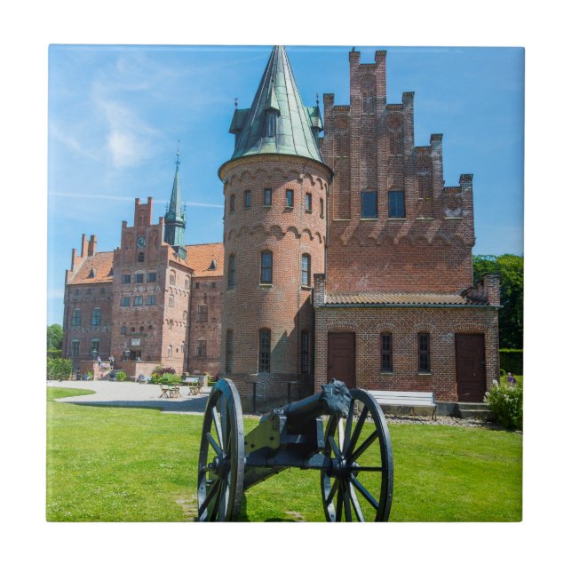 Azulejo Cañón en el castillo Egeskov (Frente)