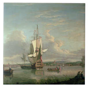 Azulejo Cañonera en el Thames de Woolwich
