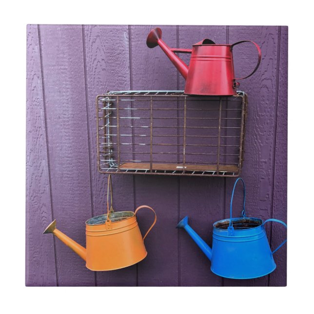 Azulejo Cañones de agua coloridos (Frente)