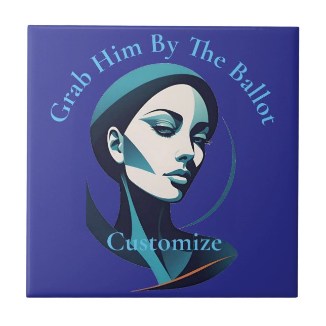 Azulejo Canto Kamala Lady 2024 Papeleta Thunder_Cove (Frente)