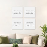 Azulejo Canvas Crear su propia cotización<br><div class="desc">Crea tu propio collage de arte de citación de personalizados</div>
