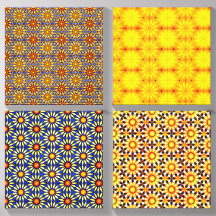 Sol Celeste Mandala Canvas Tile de arte