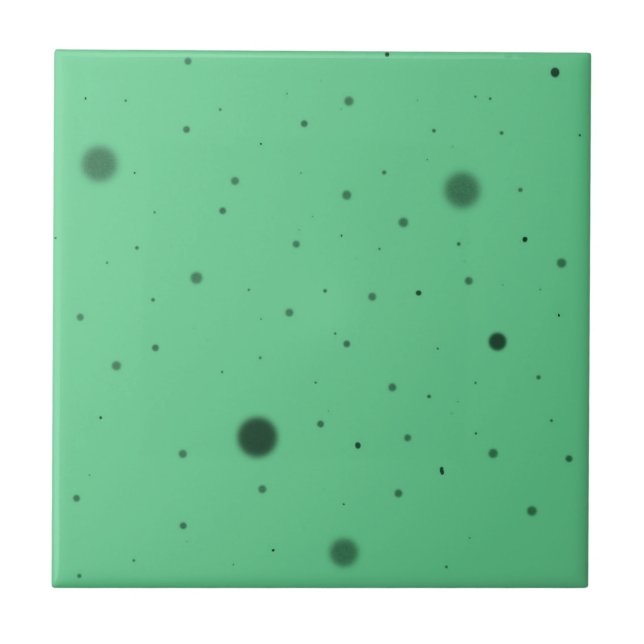 Azulejo Caos de punto verde (Frente)