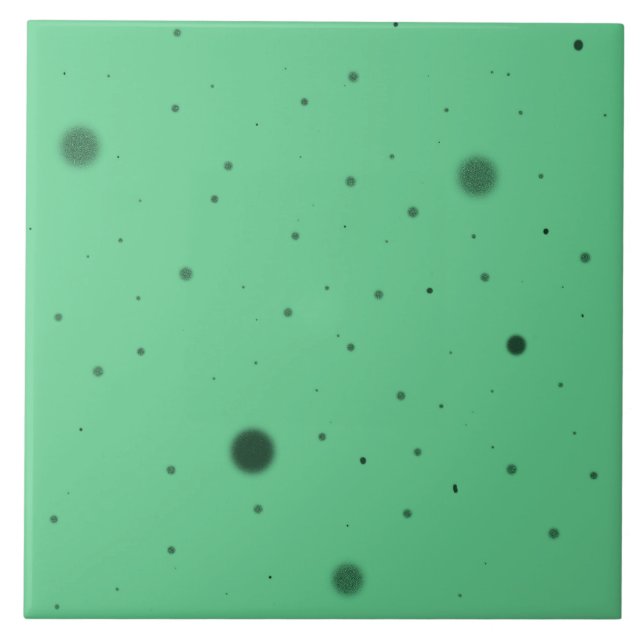 Azulejo Caos de punto verde (Frente)