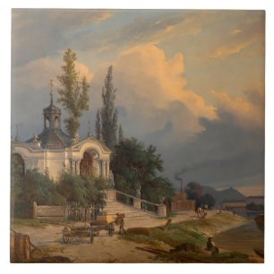 Azulejo Capilla de Johannes Nepomuk sobre el Schanzel