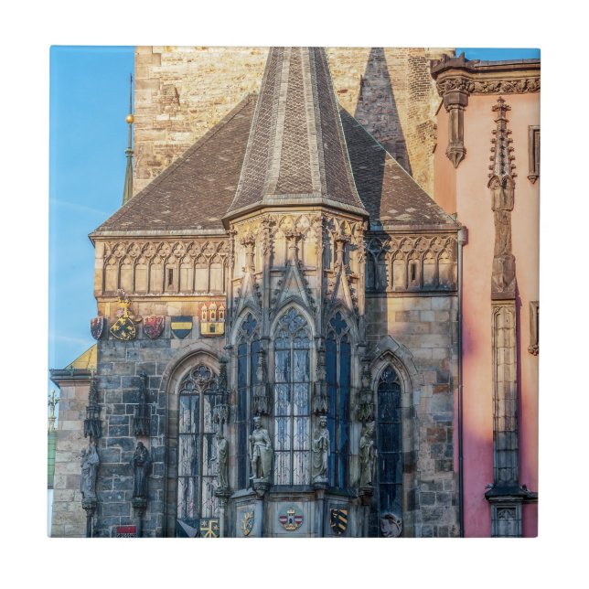 Azulejo Capilla del ayuntamiento en la Plaza del Casco Ant (Frente)