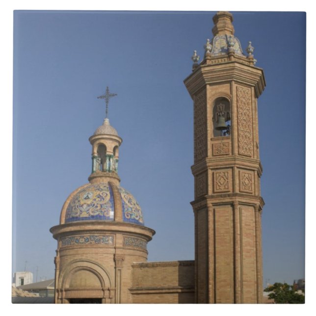 Azulejo Capilla del Carmen, Sevilla, España (Frente)
