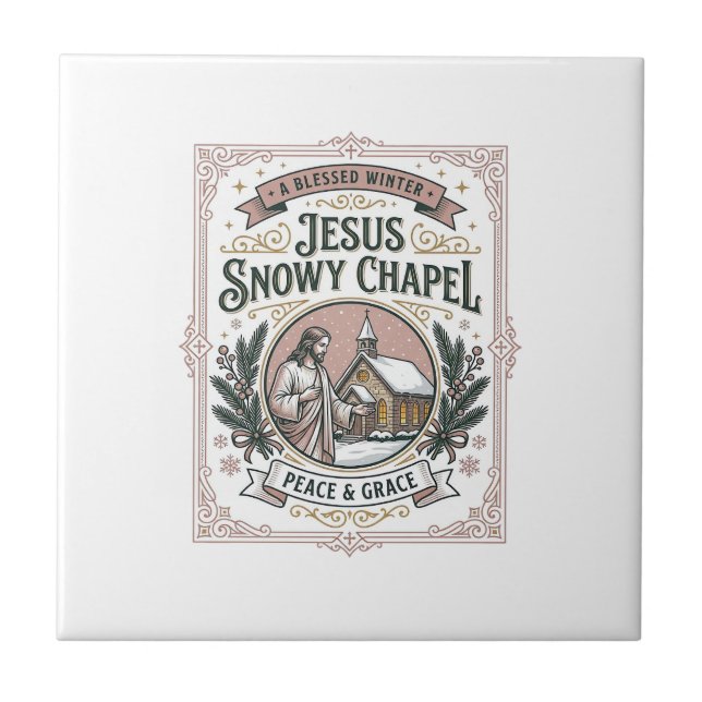 Azulejo Capilla nevada de Jesús Capilla nevada de Jesús Fe (Frente)