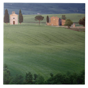 Azulejo Capilla San Quirico d'Orcia, Toscana, Italia