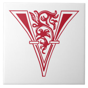 Azulejo Capital decorativa Botánica Medieval V