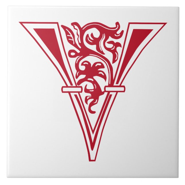 Azulejo Capital decorativa Botánica Medieval V (Frente)