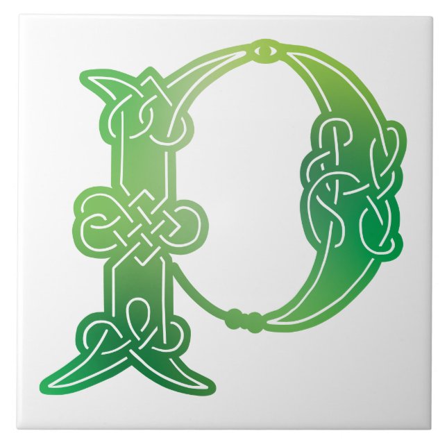 Azulejo Capital decorativo del nudo celta del siglo XVI P (Frente)