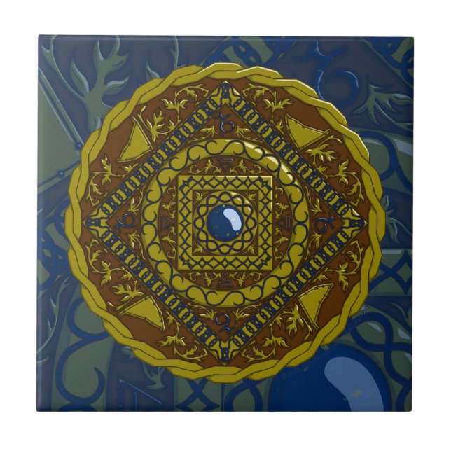 Azulejo Capricorn Mandala Tile (Frente)
