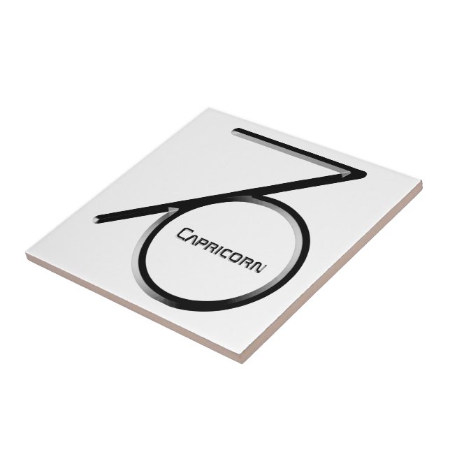 Azulejo CAPRICORN, Resumen del diseño del Rótulo Zodiaco, (Lado)