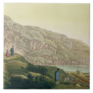 Azulejo Captain a Cook (1728-79) en Alaska durante su