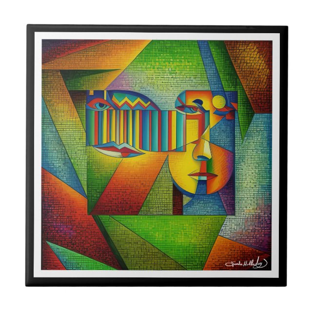 Azulejo Cara abstracta (Frente)