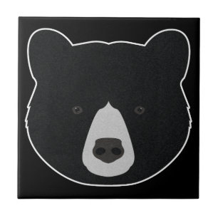 Azulejo Cara de Oso Negro
