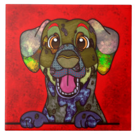 Azulejo Cara de perro fea de Dalmacia