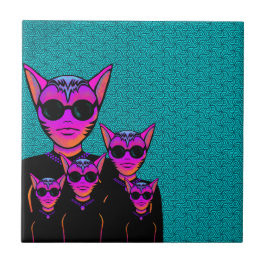 Azulejo Carácter felino