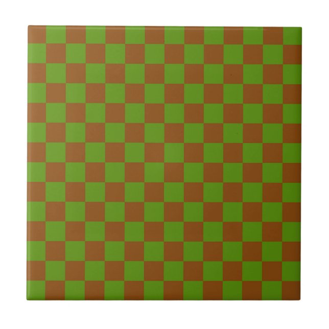 Azulejo Caramel apple checkered board pattern (Frente)