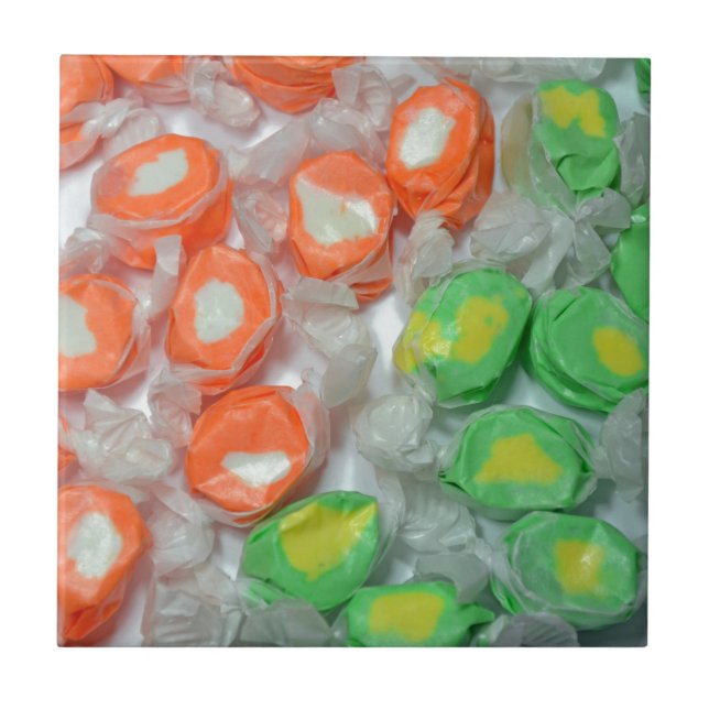 Azulejo Caramelos verdes y naranjas (Frente)
