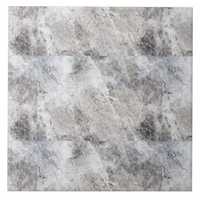 Azulejo Carbón negro y patrón de mármol blanco (Frente)