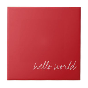 Azulejo Cardenal rojo personalizado