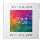 Azulejo Cargar Su Propio Logotipo O Imagen Fotográfica Aña<br><div class="desc">Personalizado Elegant Template Sube Tu Propia Foto De La Compañía Comercial Logotipo De La Compañía Cuadrado Tejidos De Cerámica.</div>