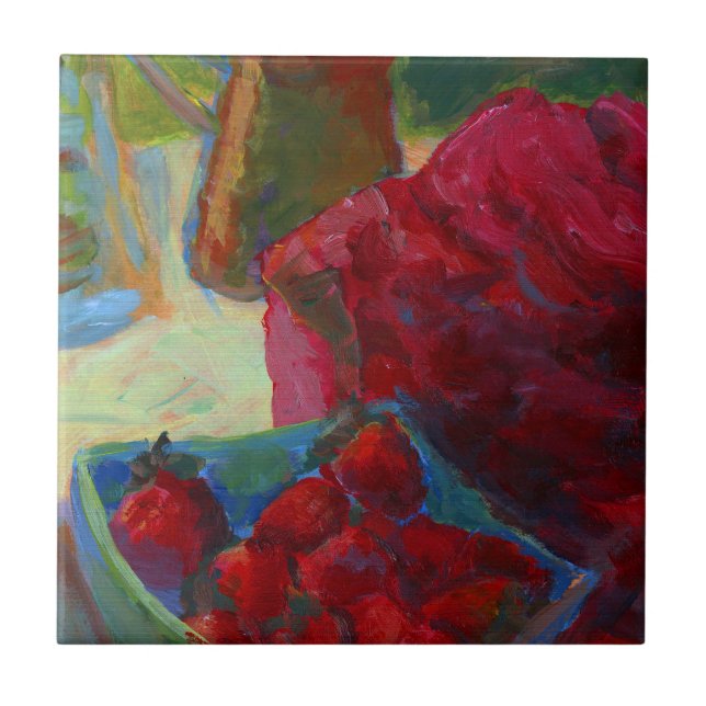 Azulejo Cargar tu trabajo de arte | Convertir la pintura P (Frente)