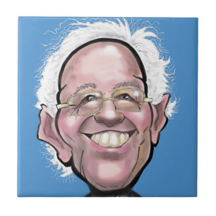 Azulejo Caricatura de Bernie Sanders