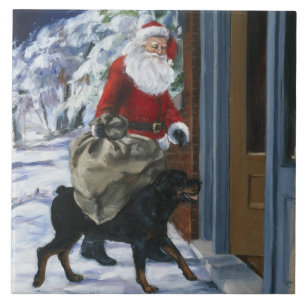 Azulejo Carl que ayuda a Papá Noel de <Carl's Christmas>