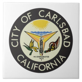 Azulejo Carlsbad (California) City Seal