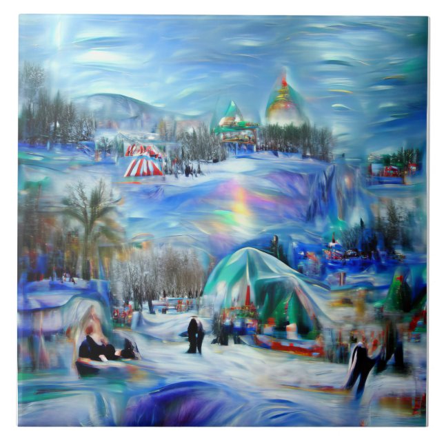 Azulejo Carnaval de invierno (Frente)