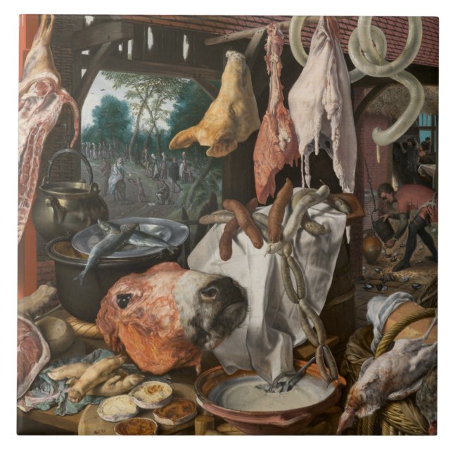 Azulejo Carnicero (por Pieter Aertsen) (Frente)