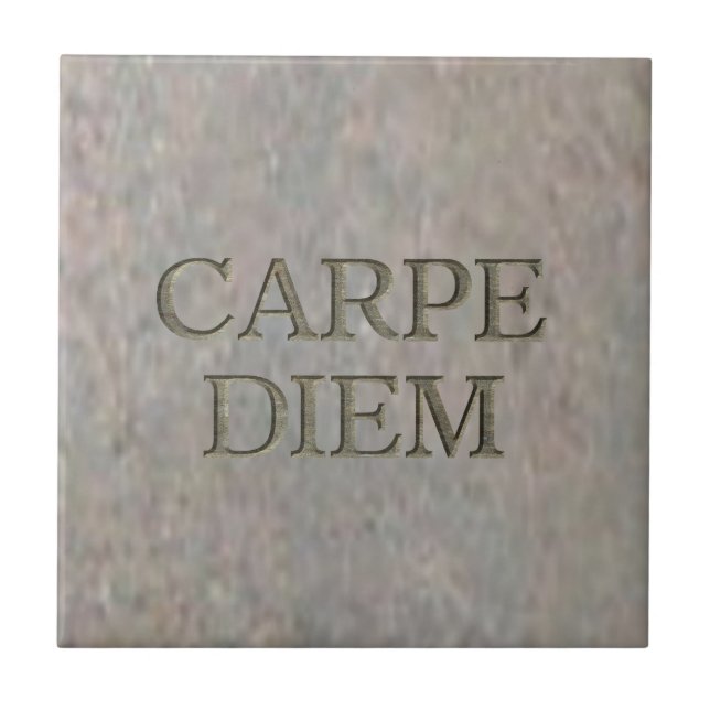 Azulejo Carpe Diem Piedra pequeña (Frente)