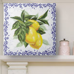 Azulejo Carreaux en céramique avec des citrons<br><div class="desc">Carreaux en céramique avec des citrons Baldosas de cerámica con limones,  decoración italiana con limón,  azulejos de cerámica italiana,  azulejos de limones franceses de campo,  azulejos de cerámica de tela,  decoración de cocina de limón, </div>