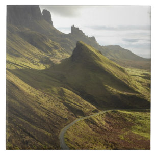 Azulejo Carretera ascendente a The Quiraing, Isla de Skye,