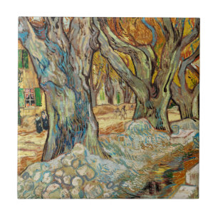 Azulejo Carreteros de Van Gogh Otoño Plátanos de Arte