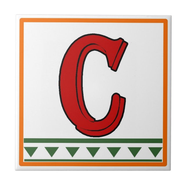 Azulejo Cartas y números de Rótulos de la Casa Roja Italia (Frente)