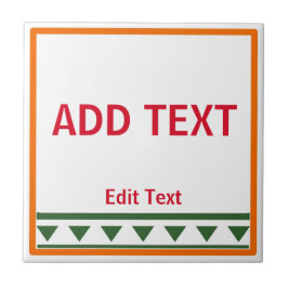 Azulejo Cartas y números rojos italianos mosaicos de cerám