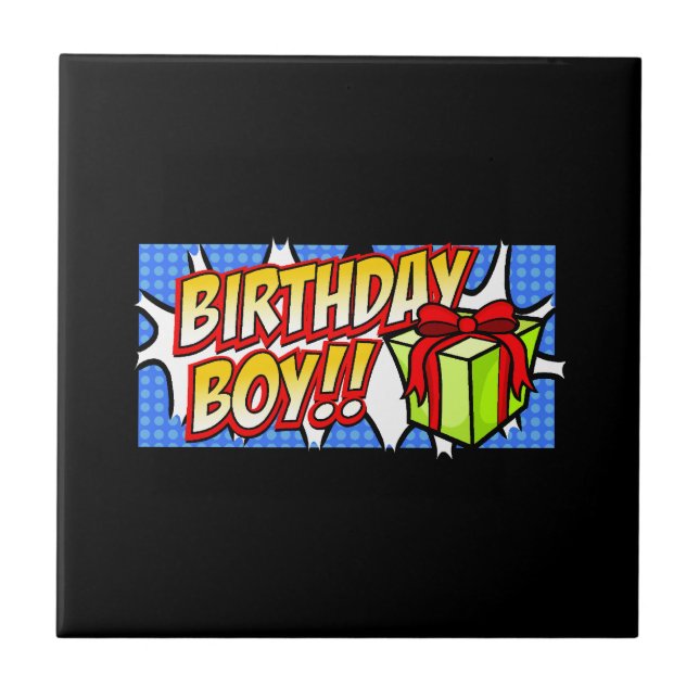 Azulejo Cartel de Birthday Boy (Frente)
