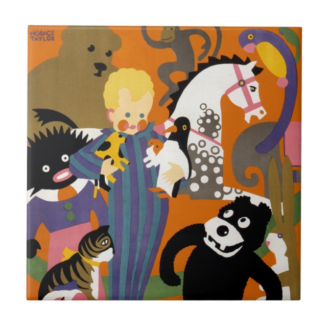 Azulejo Cartel De Viajes En El Metro De Londres (Frente)