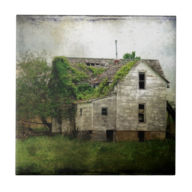 Azulejo Casa abandonada de Misuri Rural (Frente)
