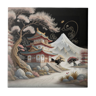 Azulejo Casa de asentimiento japonesa
